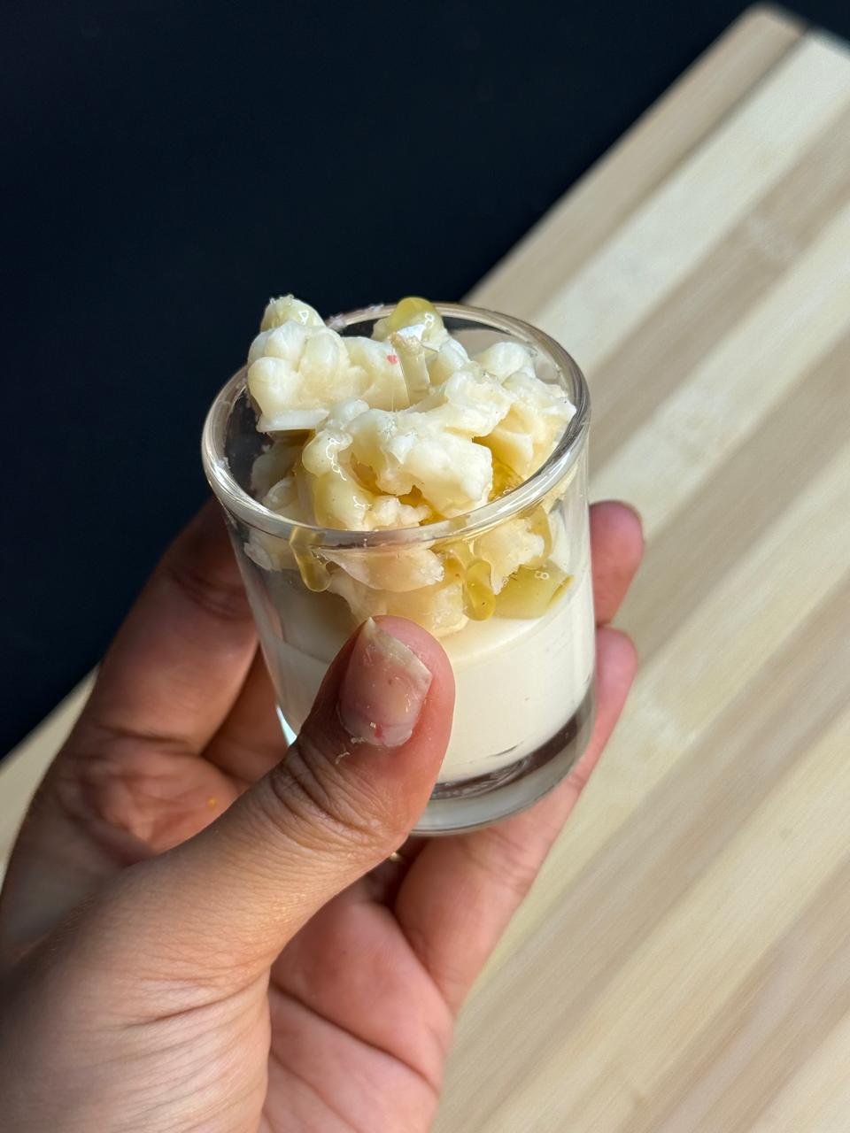 Honey Popcorn Dessert Candle – Handmade Gourmet Jar Candle